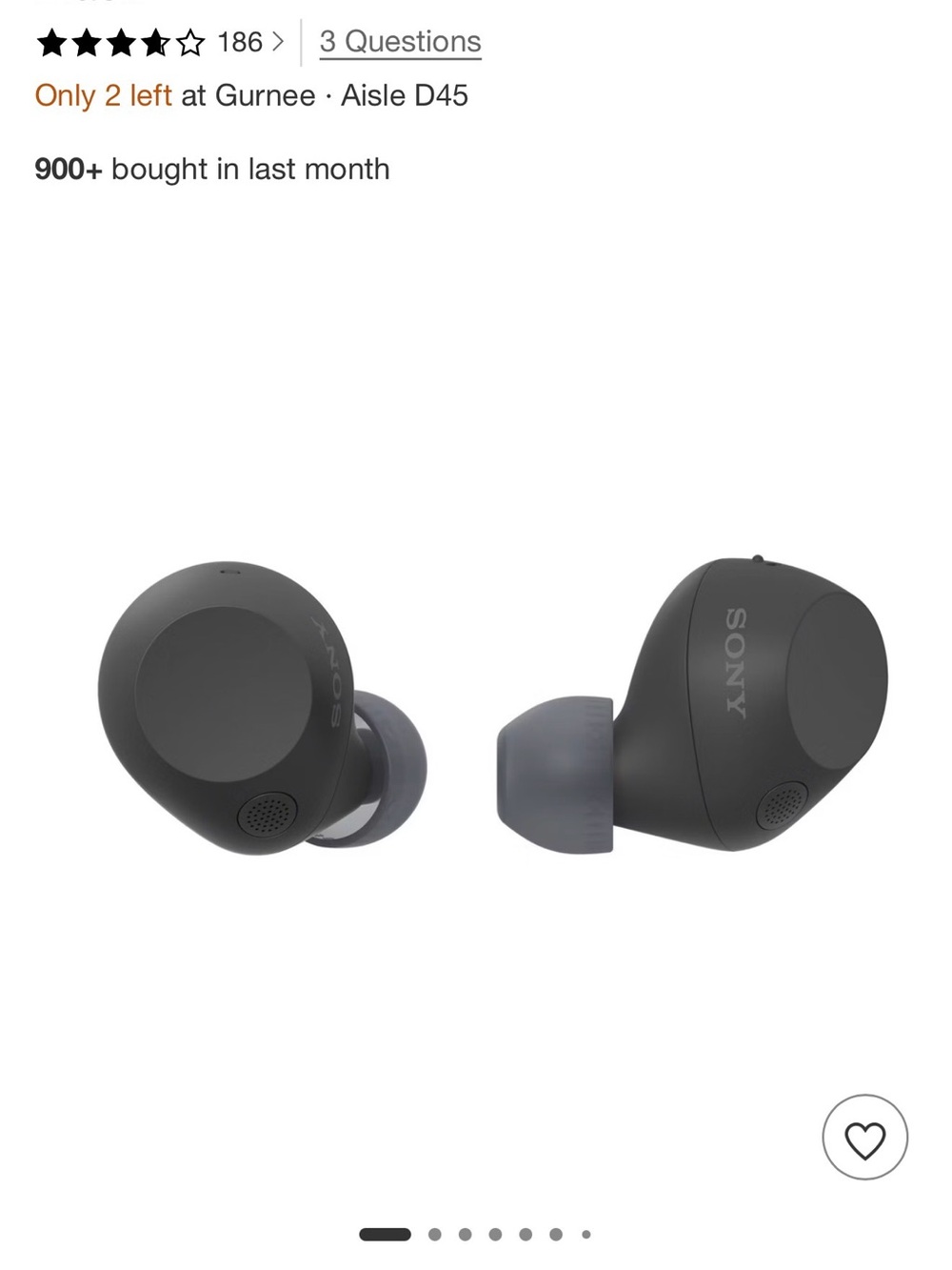 Sony True Wireless Noise Cancelling In-Ear Headphones